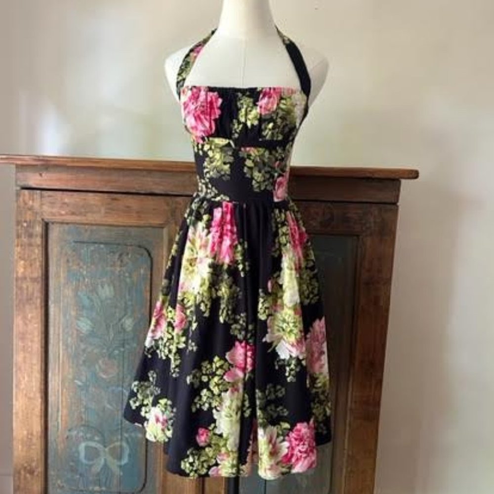 Bernie Dexter Floral Halter Dress